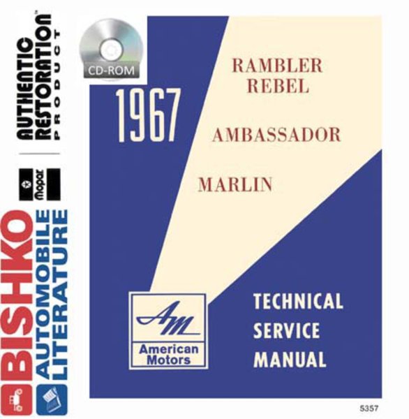 1967 AMC Ambassador, Marlin, Rebel Factory Shop Service Manual