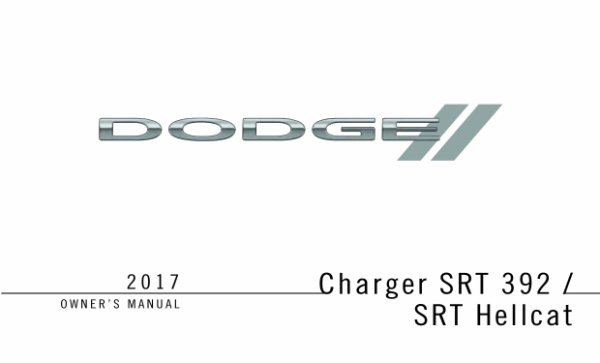 2017 Dodge Charger SRT Owner's Manual