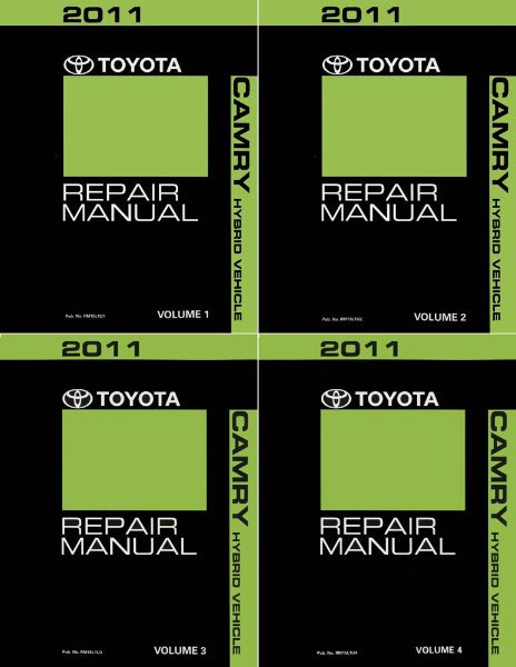 2011 Toyota Camry Hybrid Factory Shop Service Manual