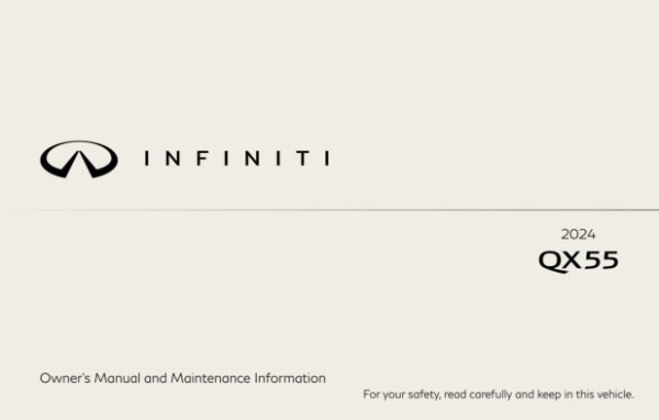 2024 Infiniti QX55 Owner's Manual