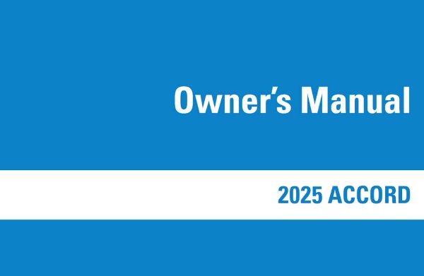2025 Honda Accord Sedan Owners Manual User Guide
