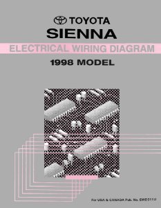 1998 Toyota Sienna Wiring Diagrams Manual