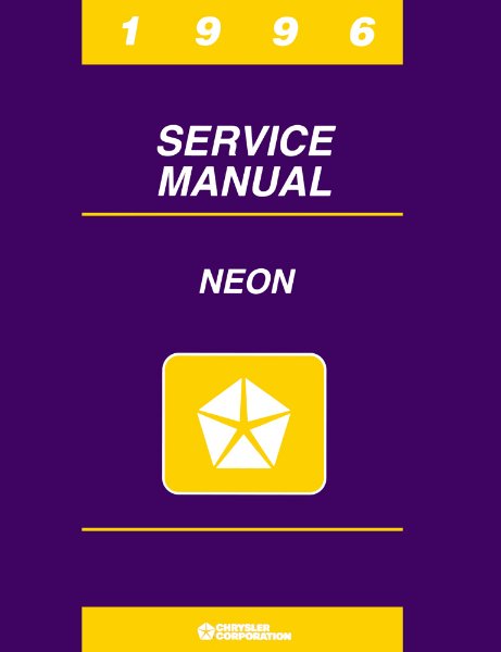 1996 Dodge Neon Factory Shop Service Manual