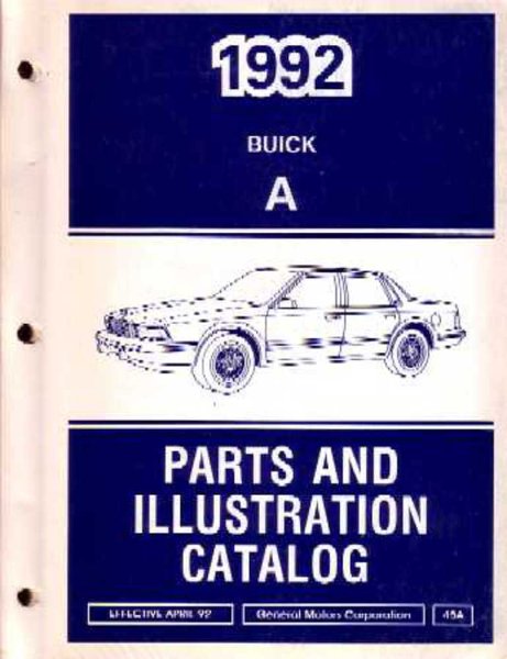 1992 Buick Century Parts Book