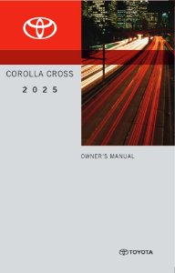 2025 Toyota Corolla Cross Owner's Manual