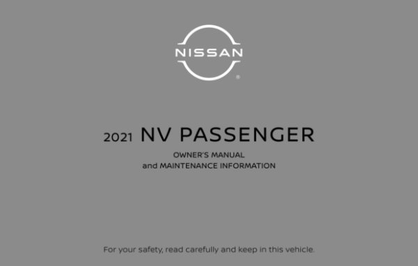 2021 Nissan NV Passenger Owner's Manual