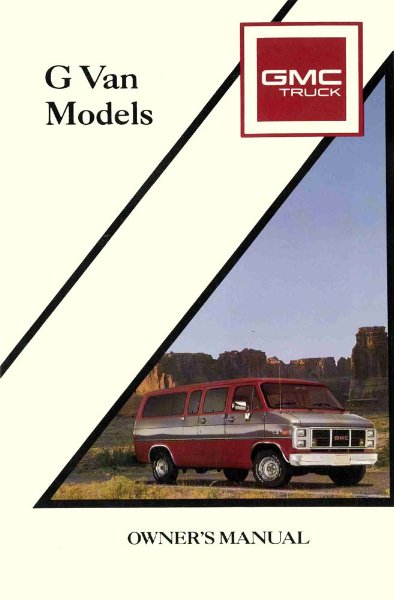 1990 GMC G10, G20, G30 Owner's Manual