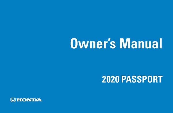 2020 Honda Passport Owner's Manual