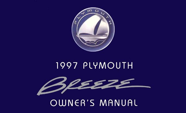 1997 Plymouth Breeze Owner's Manual