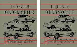1986 Oldsmobile Calais, Cutlass Ciera, Delta 88, Firenza, 98 Factory Shop Service Manual