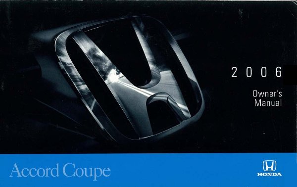 2006 Honda Accord Coupe Owner's Manual