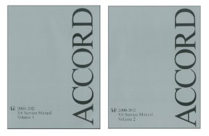 2008–2012 Honda Accord V6 Factory Shop Service Manual