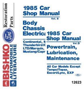1984 Ford Thunderbird, Fairmont, Futura, LTD, Mustang, Continental, Cougar