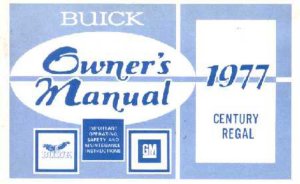 1977 Buick Century, Regal Owner's Manual