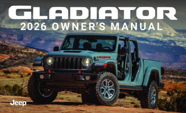 2026 Jeep Gladiator Owner's Manual