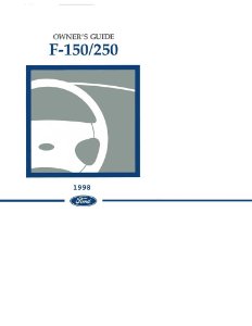 1998 Ford F-150, F-250 Truck Owner's Manual