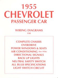 1955 Chevrolet Belaire, Biscayne, Caprice, Impala Wiring Diagrams Manual