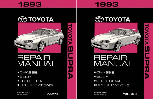 1993 Toyota Supra Factory Shop Service Manual