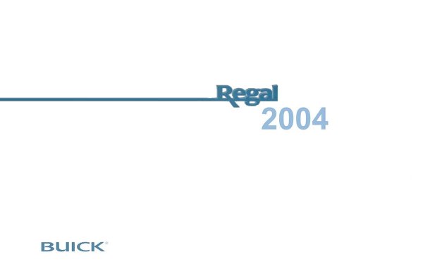 2004 Buick Regal Owner's Manual