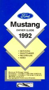 1992 Ford Mustang Owner's Manual