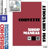 1981 Chevrolet Corvette Factory Shop Service Manual sample image