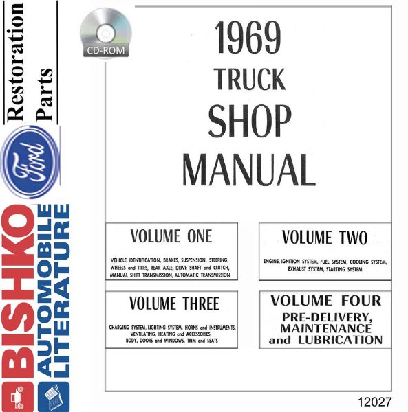 1969 Ford Truck (Except Bronco/Econoline) Shop Service Repair Manual PDF Engine