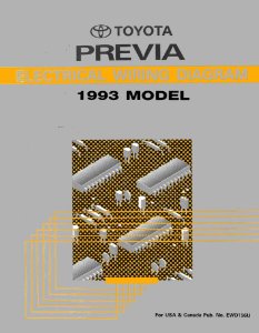 1993 Toyota Previa Wiring Diagrams Manual