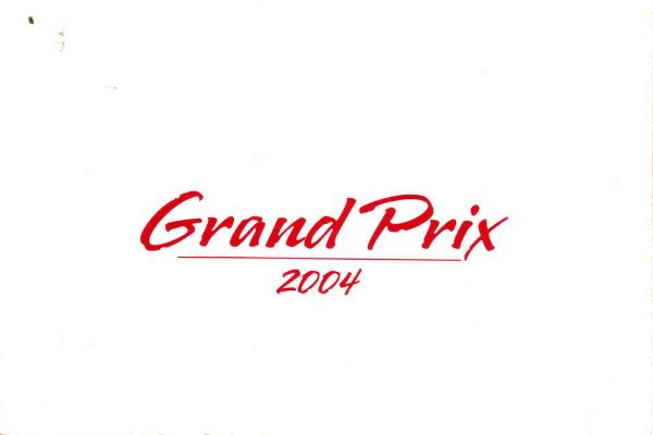 2004 Pontiac Grand Prix Owner's Manual