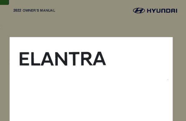 2022 Hyundai Elantra Owner's Manual