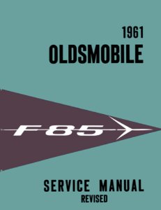 1961 Oldsmobile F-85 Factory Shop Service Manual