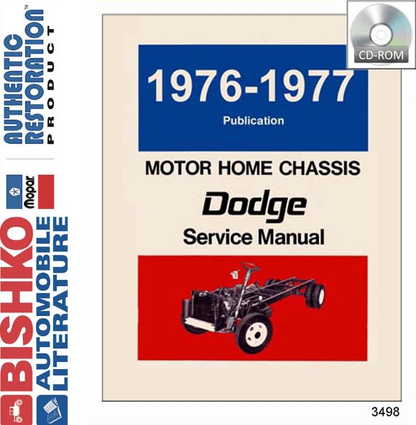 1976–1977 Dodge Truck Motor Home Factory Shop Service Manual