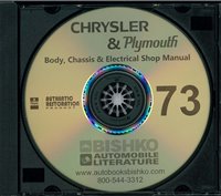 1973 CHRYSLER & PLYMOUTH Body, Chassis & Electrical Service Manual sample image