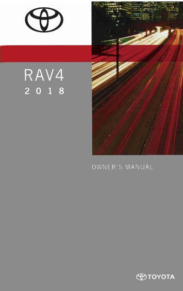 2018 Toyota Rav4 Owner's Manual