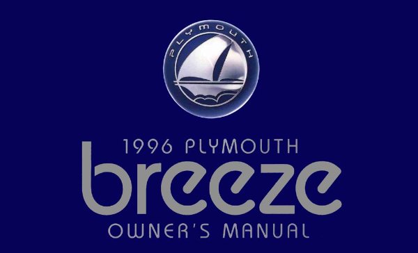 1996 Plymouth Breeze Owner's Manual