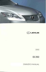 2012 Lexus ES 350 Owner's Manual