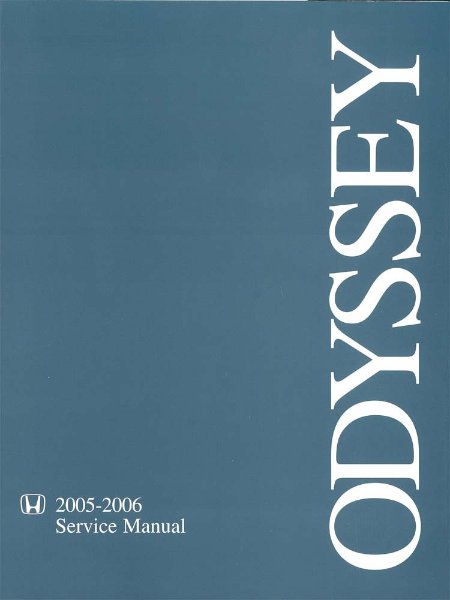 2005–2006 Honda Odyssey Factory Shop Service Manual