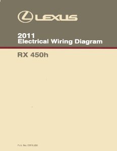 2011 Lexus RX 450h Wiring Diagrams Manual