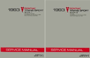 1993 Pontiac Trans Sport Factory Shop Service Manual