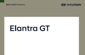 2019 Hyundai Elantra GT Owner's Manual