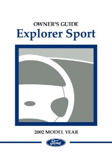 2002 Ford Explorer Sport Owner's Manual