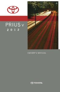 2012 Toyota PRIUS V Owner's Manual