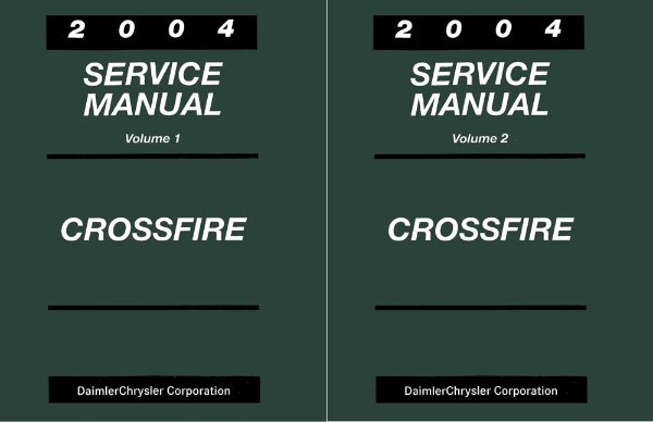 2004 Chrysler Crossfire Factory Shop Service Manual
