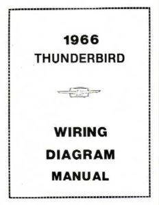1966 Ford Thunderbird Wiring Diagrams Manual
