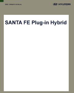2022 Hyundai Santa Fe PHEV Owner's Manual