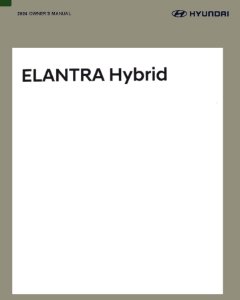 2024 Hyundai Elantra Hybrid Owner's Manual