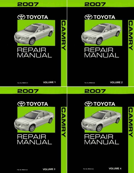 2007 Toyota Camry Factory Shop Service Manual