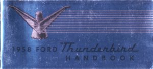 1958 Ford Thunderbird Owner's Manual