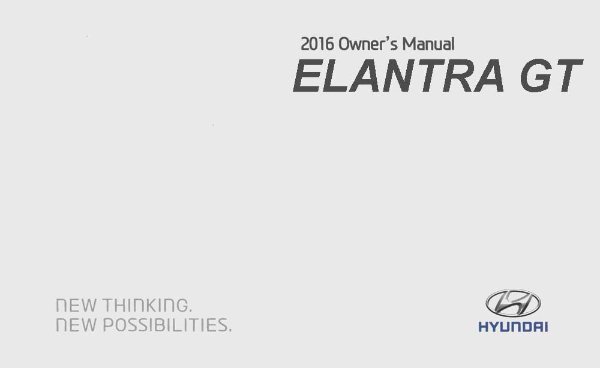 2016 Hyundai Elantra Owner's Manual
