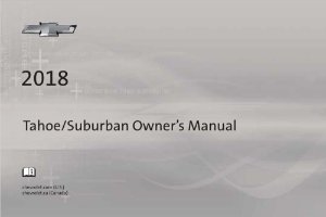 2018 Chevrolet Tahoe, Suburban Owner's Manual