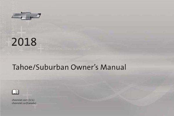 2018 Chevrolet Tahoe, Suburban Owner's Manual